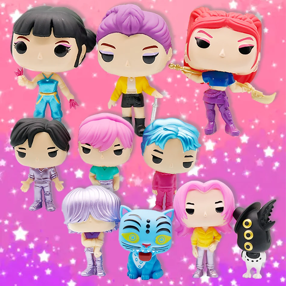 Figura de Acción de Chica Cazadora, Dibujos Animados Kawaii, Tigre Rumi Mira Zoey Saja, Figura de PVC para Decoración de Escritorio, Muñeca de Juguete, Regalo para Niños