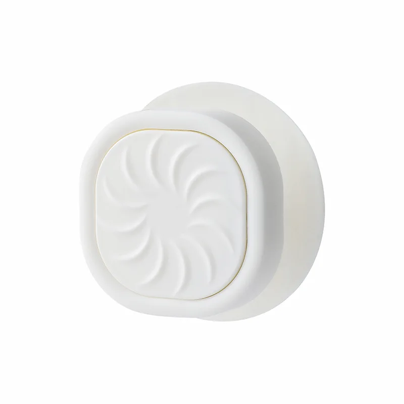 Single bendable adhesive-backed non-marking sticker trash can sticker button-type rotating trash bag holder