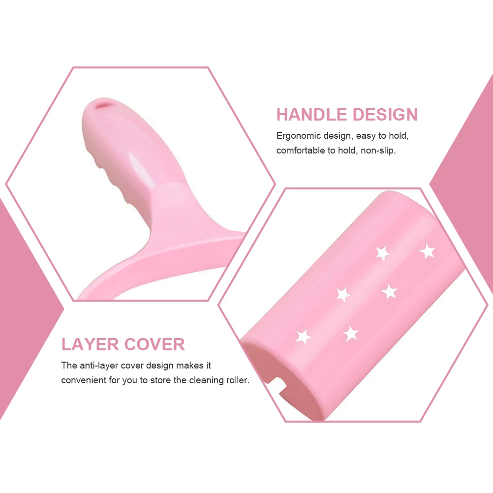 

1 set Strong Adhesive Lint Roller Plastic Dust Removal No Residue Hair Clothes Cleaner Tool
