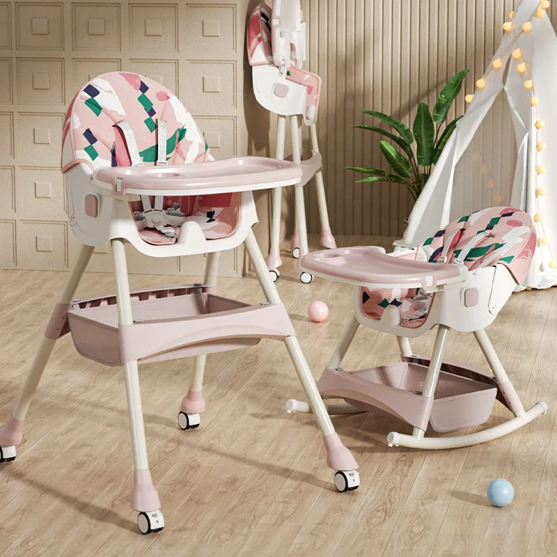 Low price wholesale 3 in 1 dining chair multifunctional folding baby feeding high chair for babies over 6 months