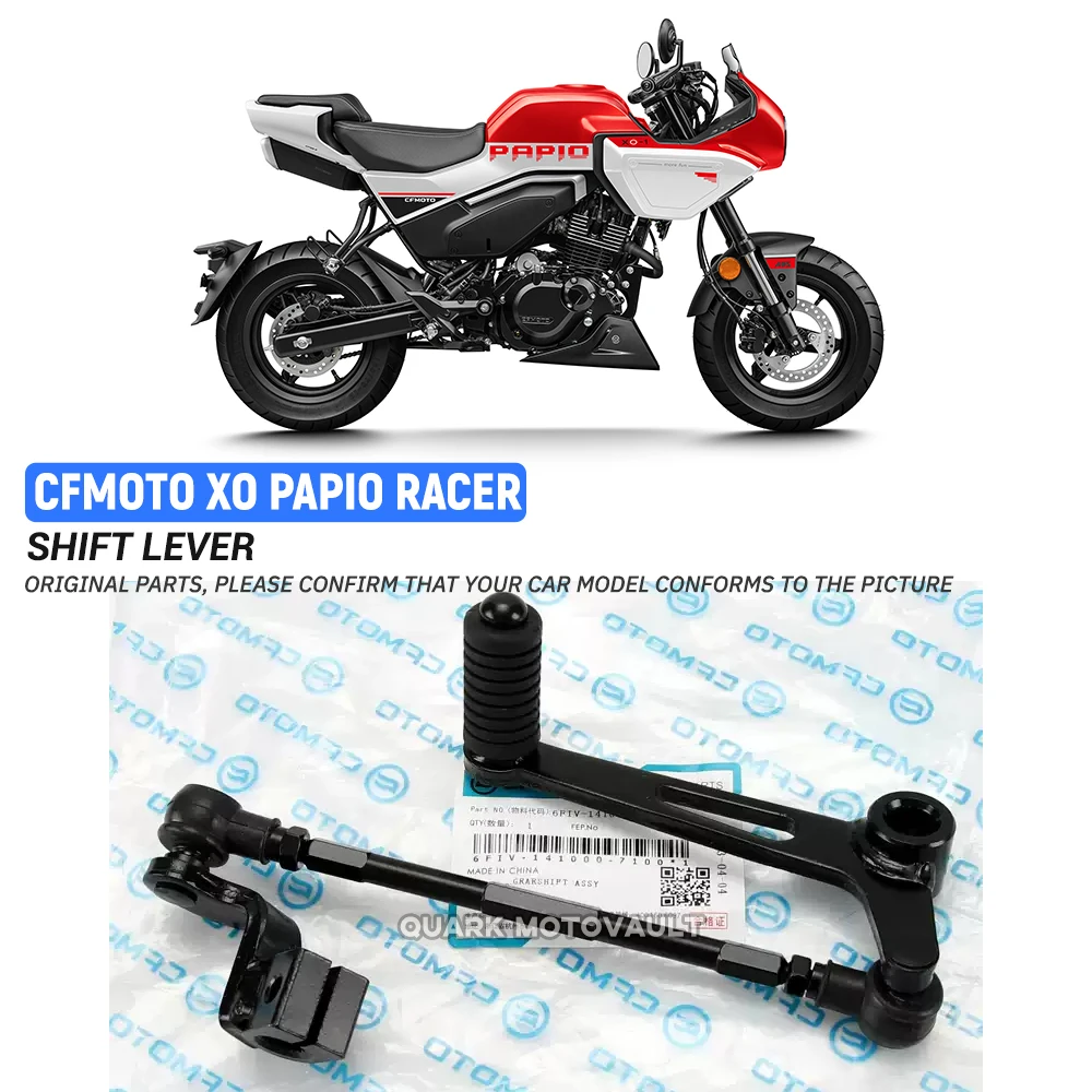 

Mount shift lever Step lever Gear lever FOR CFMOTO XO PAPIO RACER CF125-8 Driver Shift Lever