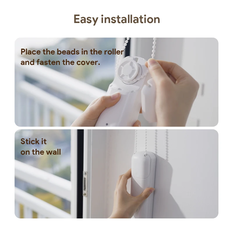 Tuya Roller Blind Robot قابل لإعادة الشحن ستارة أوتوماتيكية مزودة بمحرك فتاحة مصراع تدعم Alexa Google Assistant Siri التحكم الصوتي