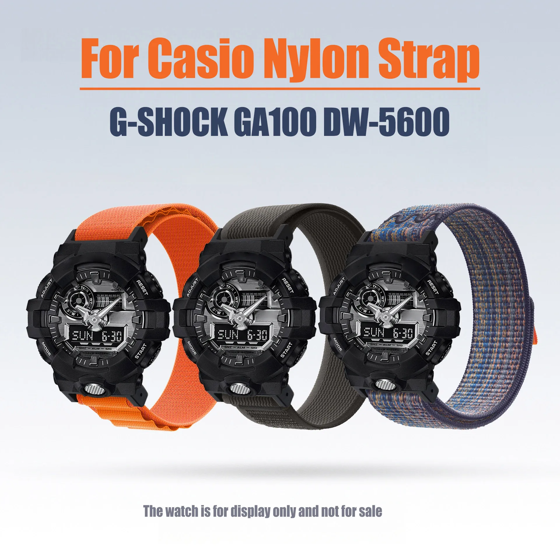 Нейлоновый ремешок для часов casio G-SHOCK GA100/110/200/300/400 GA700 GD100 DW8900, спортивный браслет, аксессуары, браслет