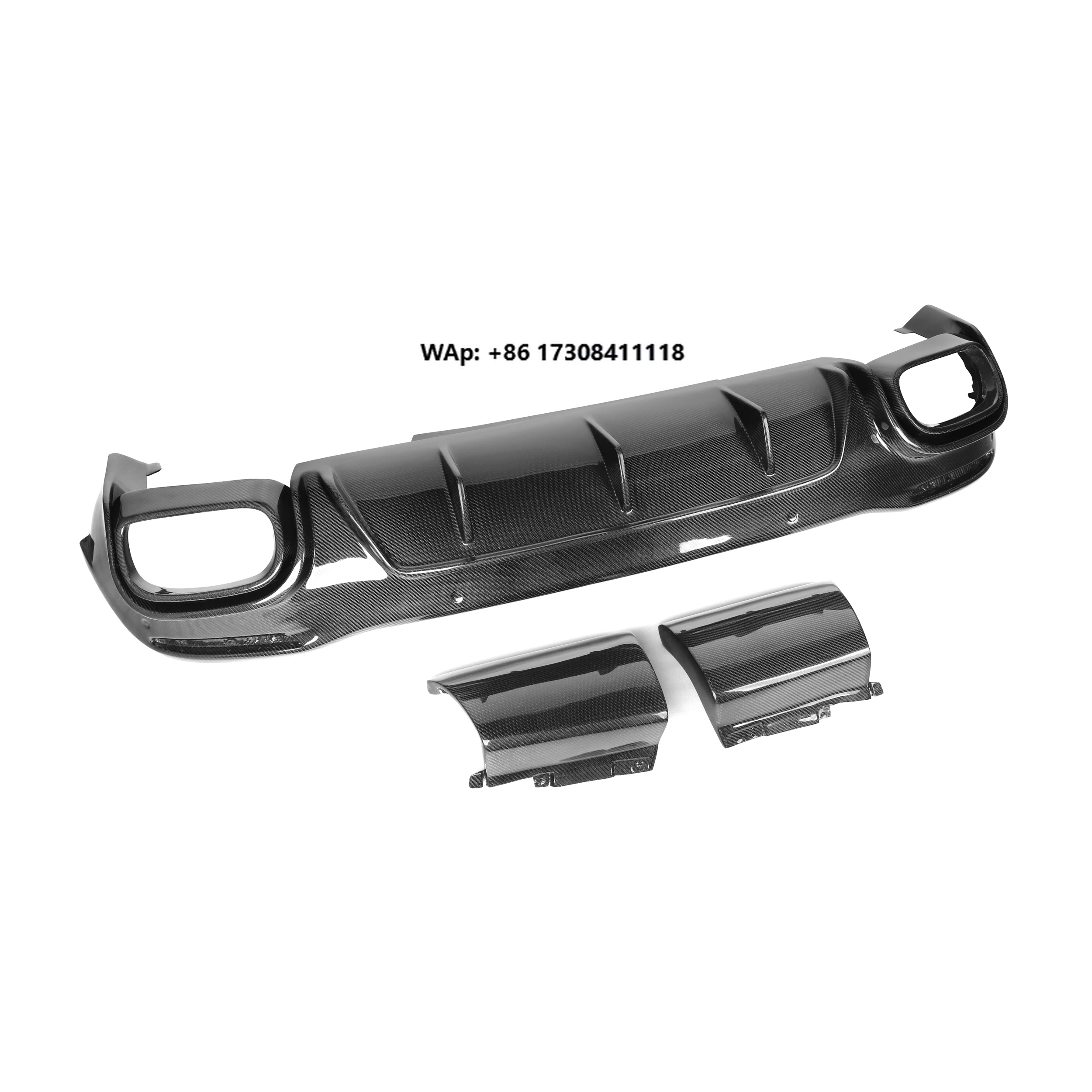 

3PCS Rear Diffuser B Style Carbon Fiber Car Parts for GLS63 X167 2020-2023 Rear Bumper Diffuser