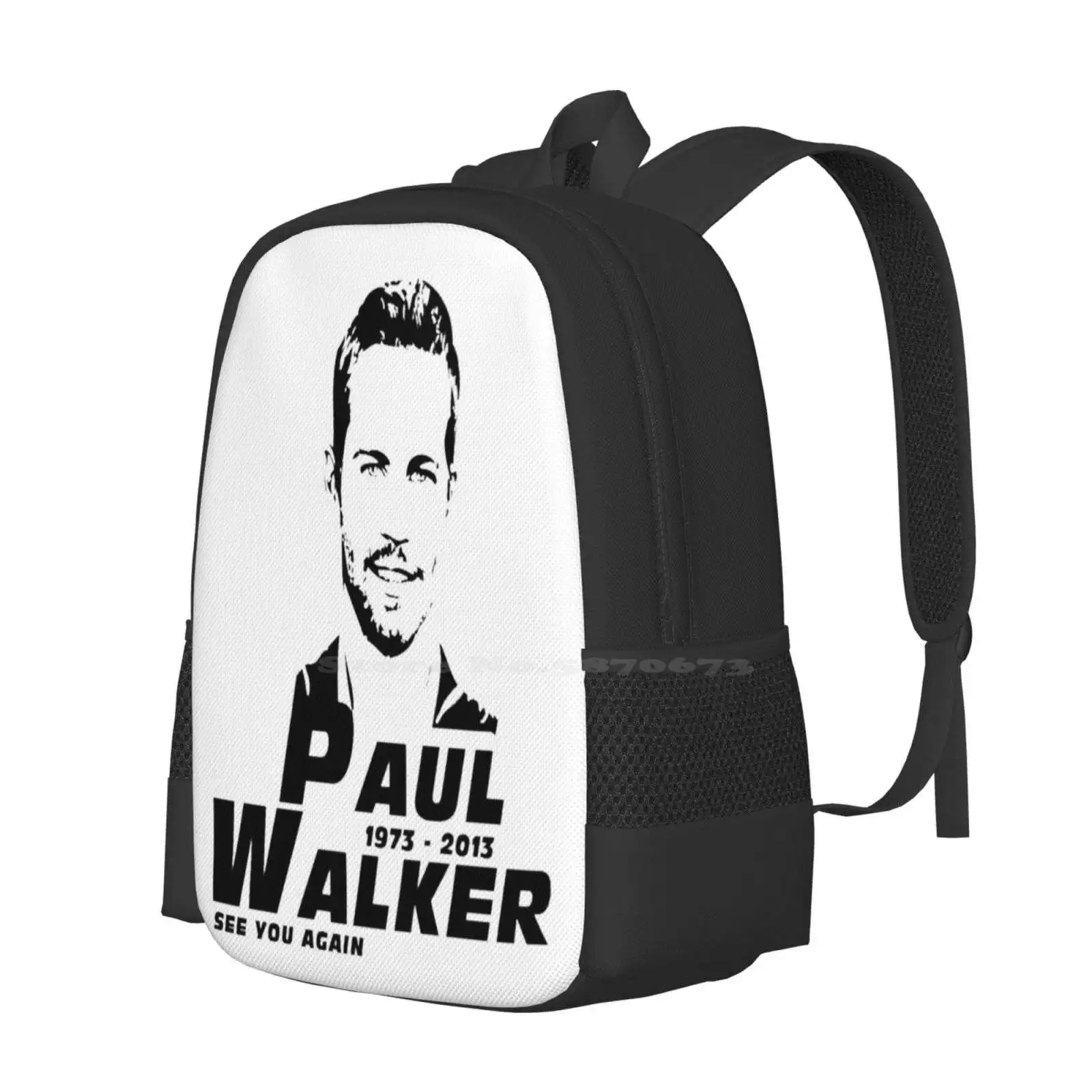 Paul Walker School Bags For Teenage Girls Laptop Travel Bags Fast 9 Fastandfurious Fast And Furious Rip Paul Walker Brian