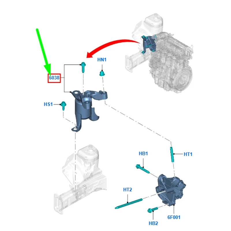

Classy-Front Right Engine Mount Support Bracket For Ford B-Max Fiesta Vi 1.25 1.4 1.6 519602 8V516F012AJ 1526662 1536950 Parts