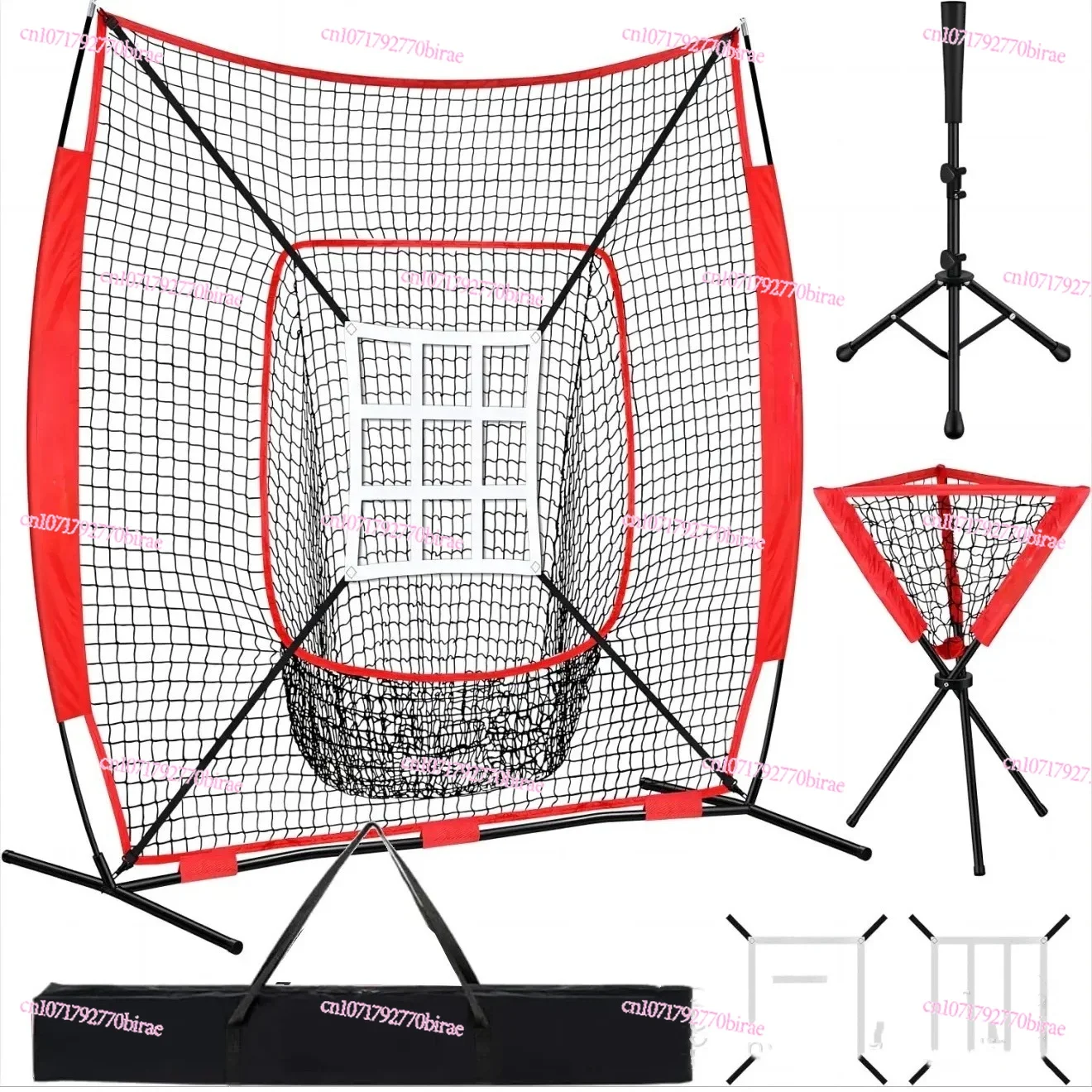 

Прямая продажа с фабрики, портативное оборудование для тренировок на открытом воздухе, красный и черный бейсбол, софтбол, ударная сетка, практика и управление файлами