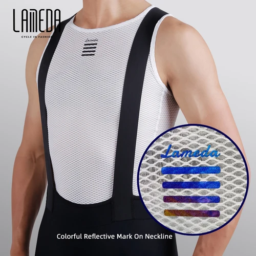 Imagen 2 del producto LAMEDA-Chaleco de ciclismo para hombre, camiseta transpirable absorbente de sudor, ropa interior para bicicleta de montaña y carretera, mangas cortas
