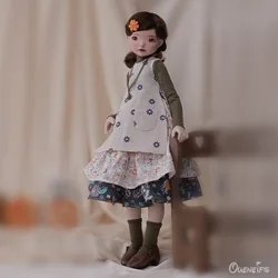 New Design Byol BJD Doll 1/4 Roze Body Nature Pastoral Floral Skirt Toys Resin High Quality Ball Jointed Doll