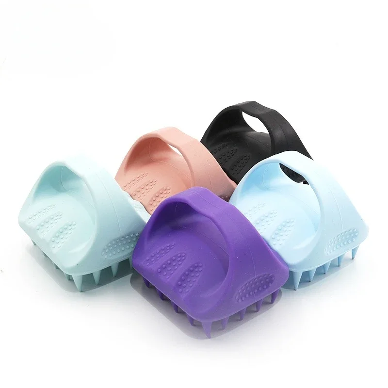 

Soft Square Handheld Portable Hair Shower Brush Comb for Scalp Massage and Hair Care, Bath Massage Brush, Silicone Shampoo Brush