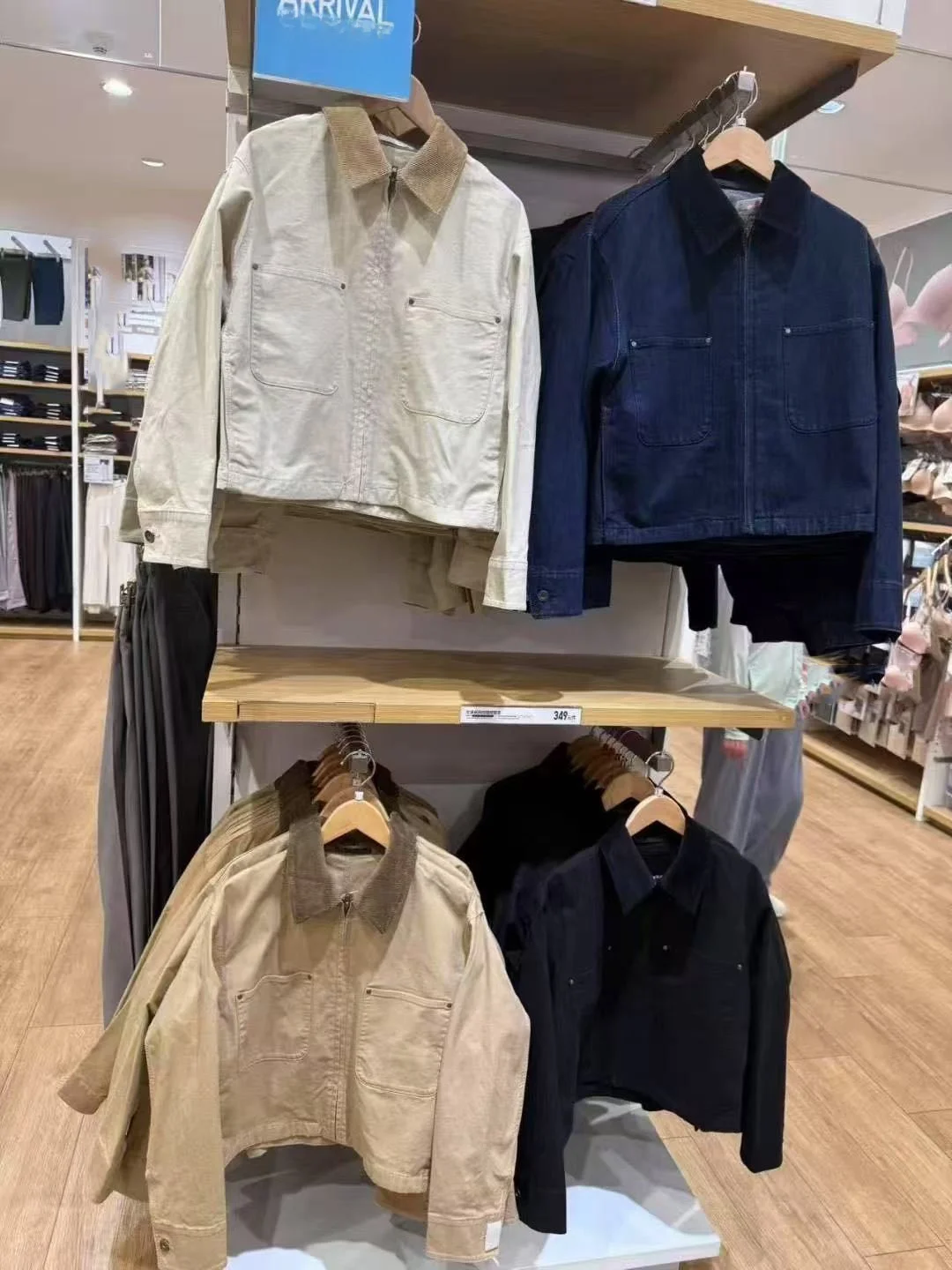 

SUMU Vintage Color Blo Barn Sle Workwear Jaet ort Collar Work irt Women's Faion Breathable Cotton Zipper Closure