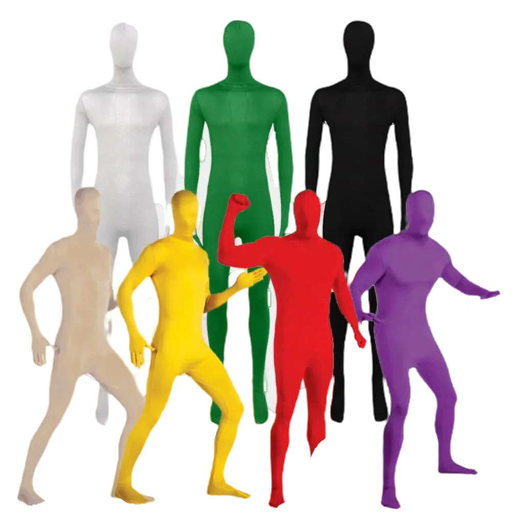 Volwassen Panty Pak Volledige Jumpsuit Unisex Strakke Vrouwen Mannen Kostuum Rekbare Verdwijnende Bodysuit Halloween Party Dropship Kleding