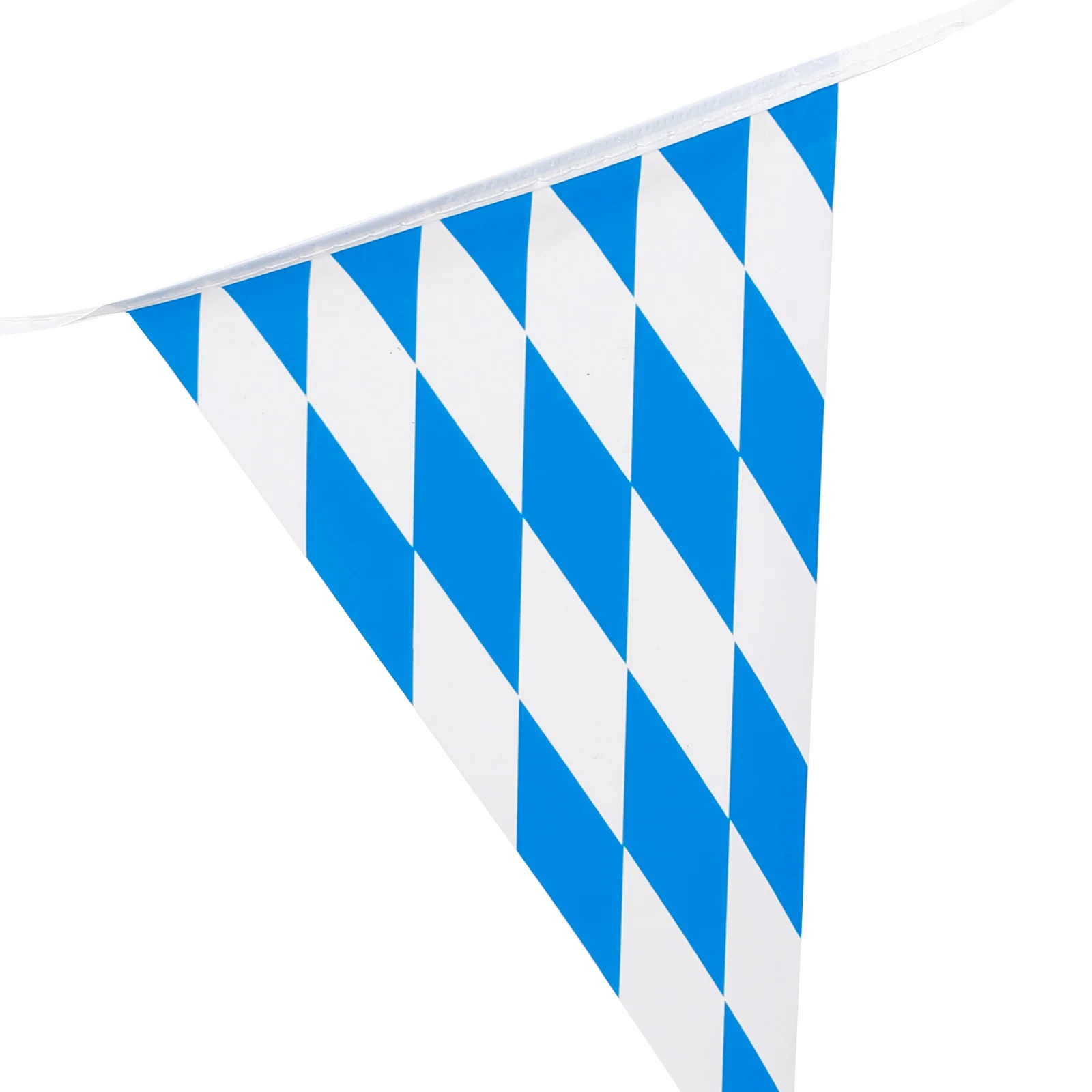 

Checkered Banner Garland Hanging Triangle Oktoberfest Decoration Party Bunting Flags Lightweight Durable Banner Decor