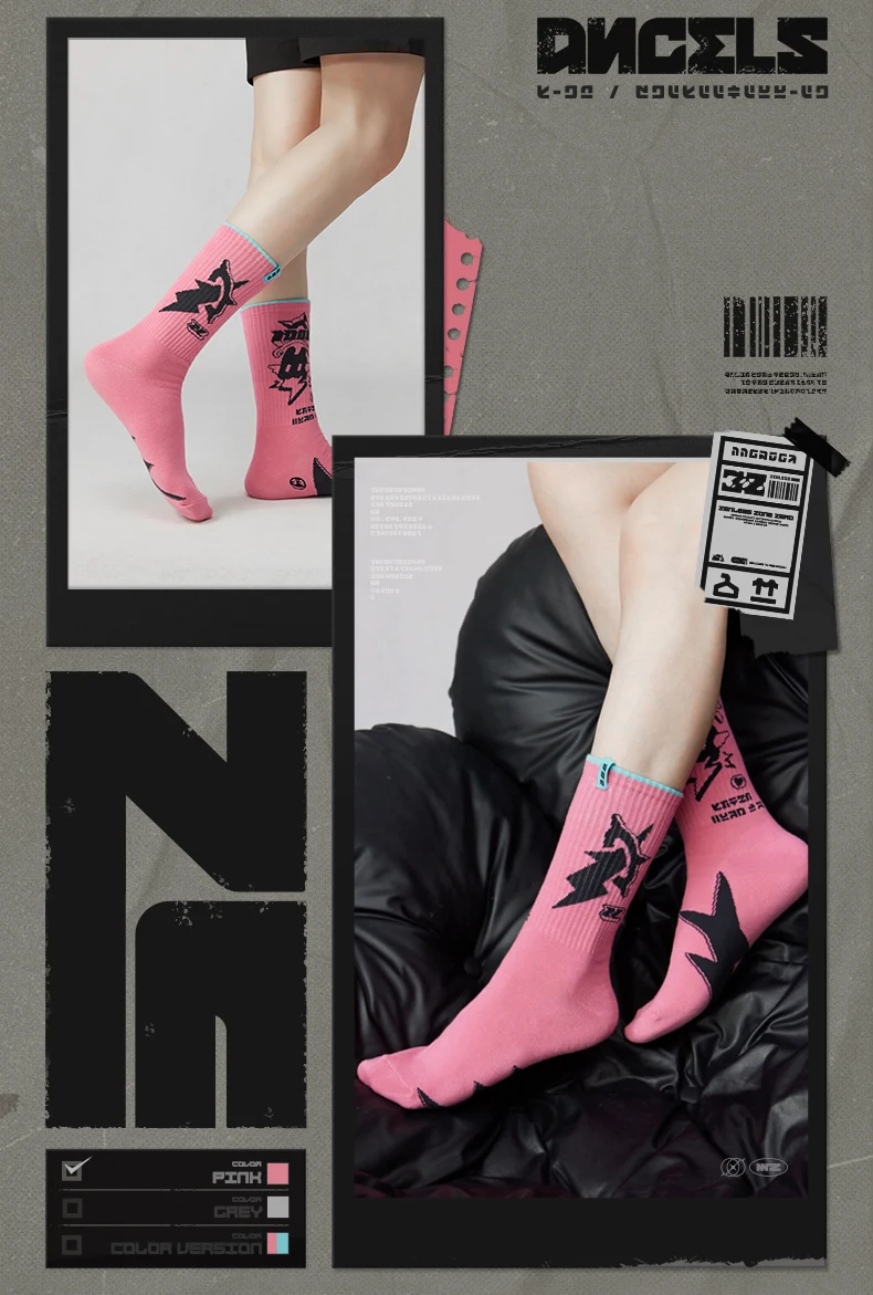 [Original] 3-teiliges Offizielles Spiel Zenless Zone Zero ZZZ LiDu Serie ReDreaming Angel DELULU Cosplay Bedruckte und Bestickte Socken Set – Detail 4