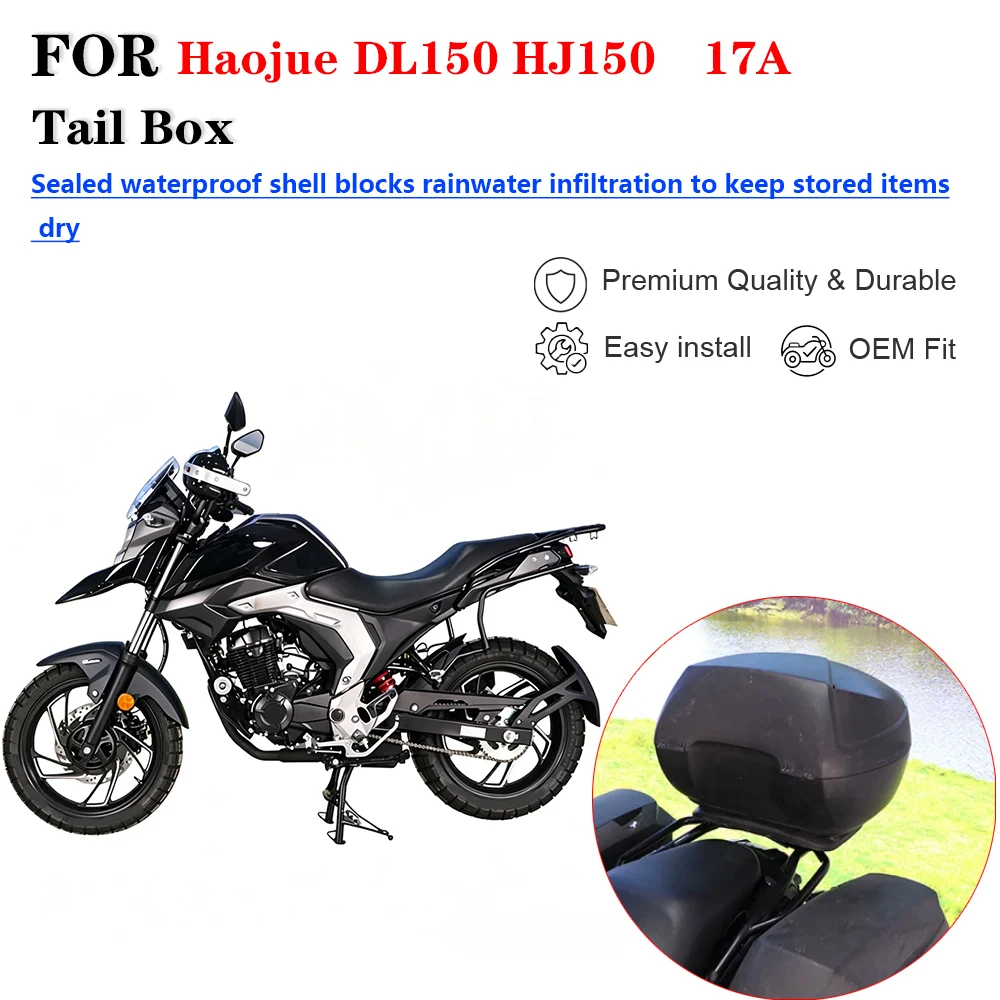 For Haojue DL150 HJ150‑17A Motorcycle Modified Rear Storage Tail Box Top Case Modification Accessories