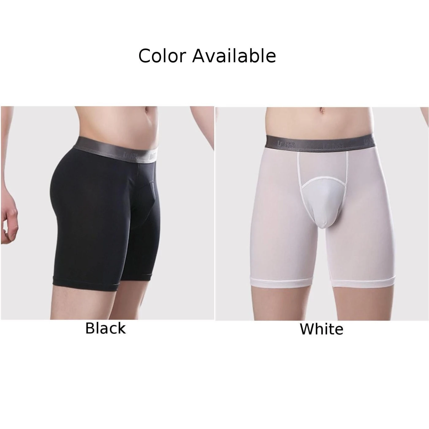 Performance driven Mens Sexy Boxer Briefs Underwear, Mesh Shorts Trunks, Breathable and Flexible, Nylon + Spandex Fabric