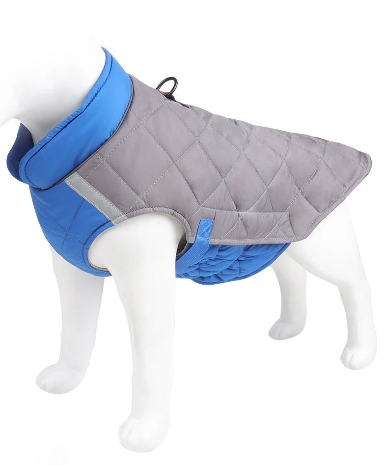 Winter Hund Kleidung Wasserdichte Hund Weste Jacke Für Kleine Große Hunde Warme Haustier Hunde Mantel Gepolsterte Kleidung Französisch Bulldog Outfits – Detail 8