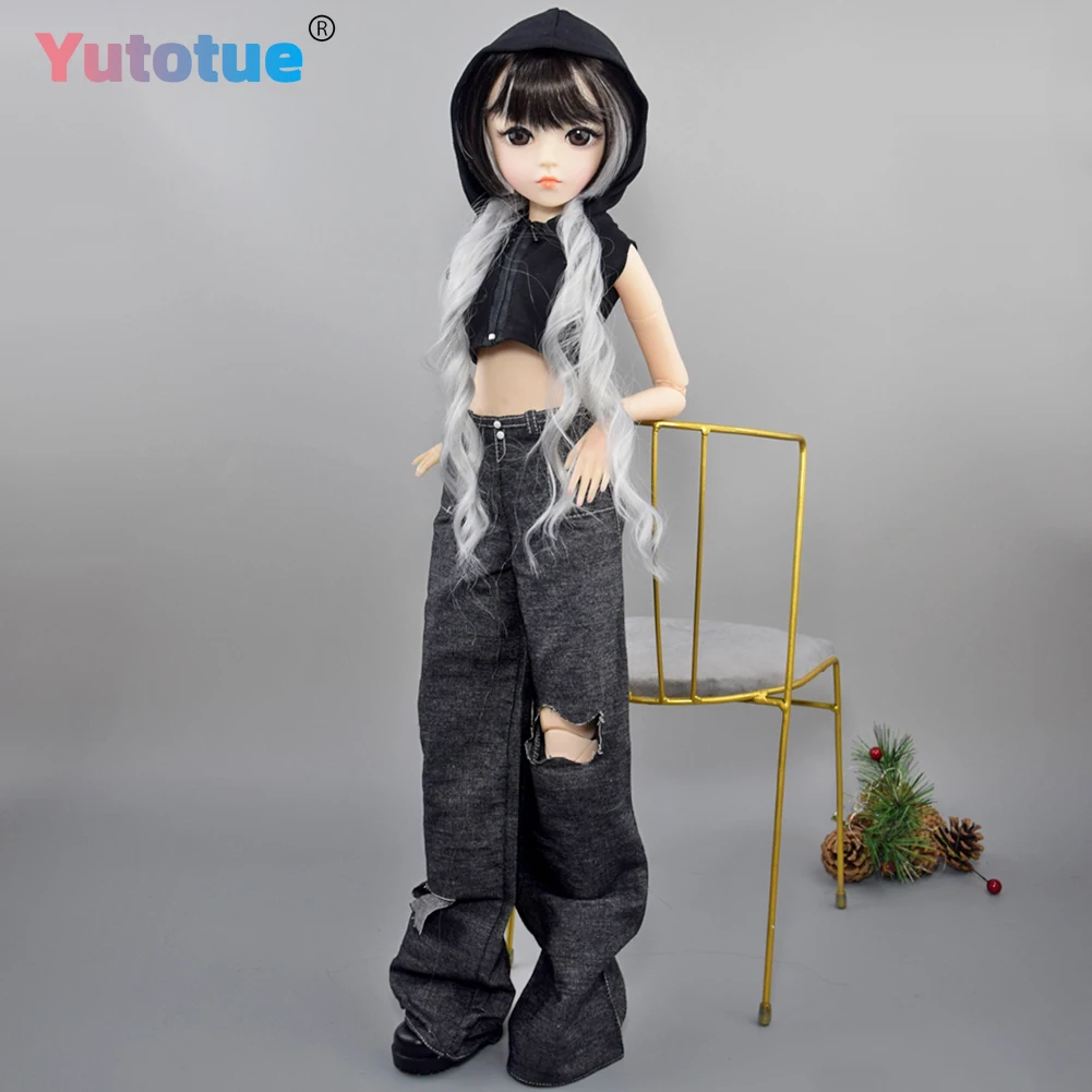 YUTOTUE 60 cm Höhe Mode Mädchen Puppe Spielzeug mit Komplettset Abnehmbare Kleidung Outfits Make-Up Gesicht BJD Puppe Geschenk