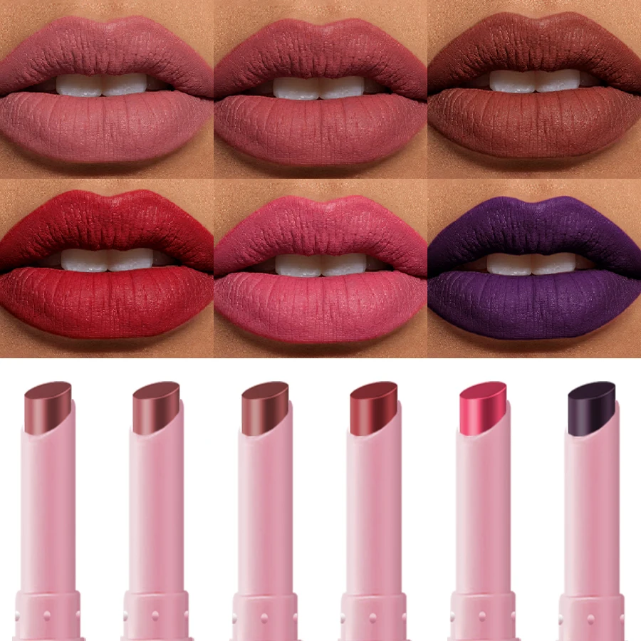 15 colori 1PC rossetto sfumato finitura velluto opaco penna per labbra liscia trucco coreano per donne tinte labbra altamente pigmentati