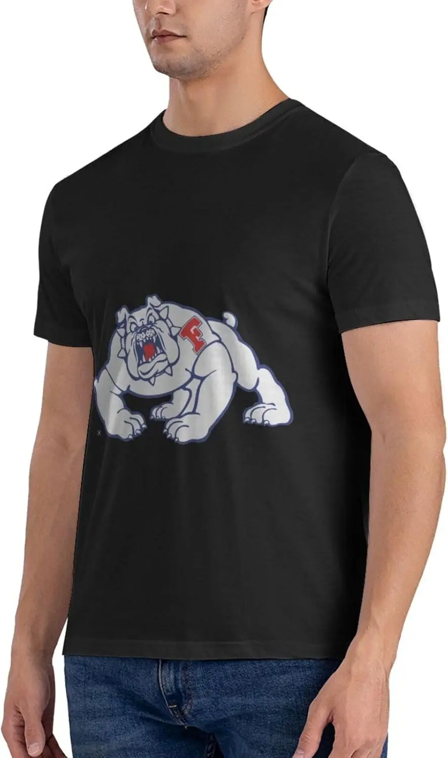 Fresno State Bulldogs Cotton Trend Round Neck T-Shirt Men's T-Shirt