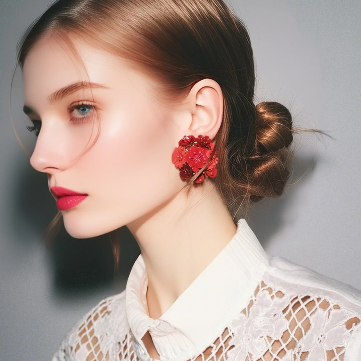 

2025 New ZAA Mini Floral Earrings Elegant Cluster Flower Earrings Luxury Trend Women Jewelry Party Holiday Accessories Girl Gift