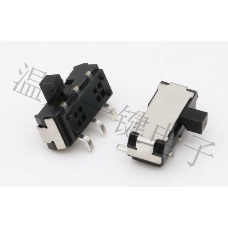 50PCS/MSKT-12D14A Side unilateral three-leg toggle switch 3-foot horizontal patch 2-speed sliding toy accessories