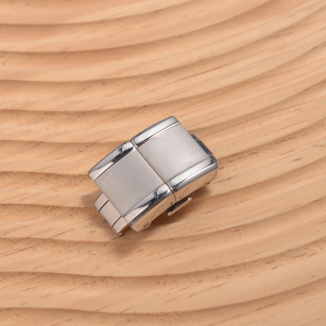watch-accessories-polished-silver-durable-clasp-for-porsche-design-titan-folding-clasp-22mm-for-rubber-band