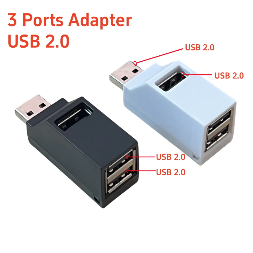 1PC USB 3.0 HUB Adapter USB 2.0 HUB Extender 3 Port USB Hub High Speed Data Transfer USB Splitter Docking Station for PC Laptop