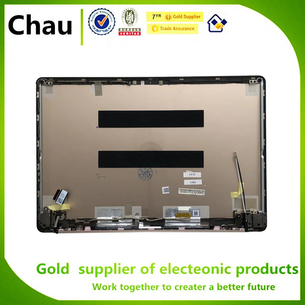chau novo para dell inspiron 5370 vostro 5370 lcd capa traseira com dobradicas com cabo lcd 0rt5rd rt5rd rosa 01