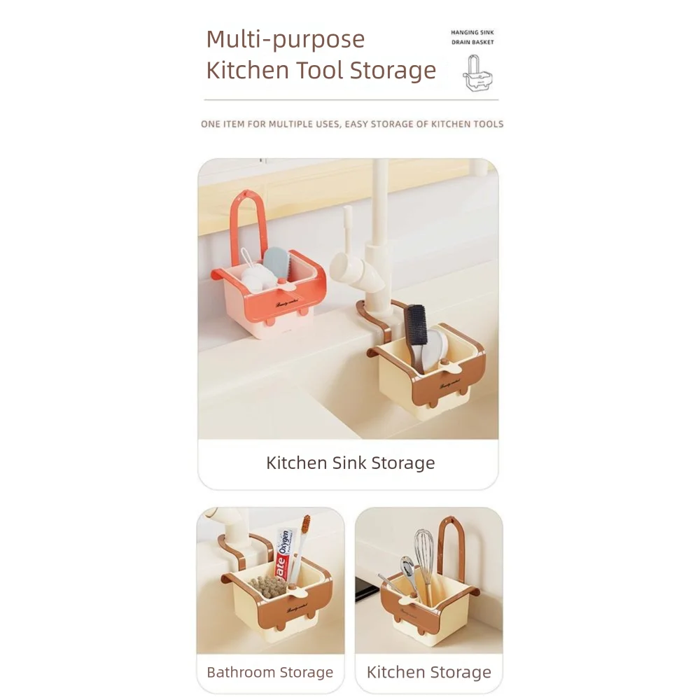 

New Push-type Sink Drain Basket Separate Anti-leakage Kitchen Sink Filter Basket Versatile Kitchen Waste Collector