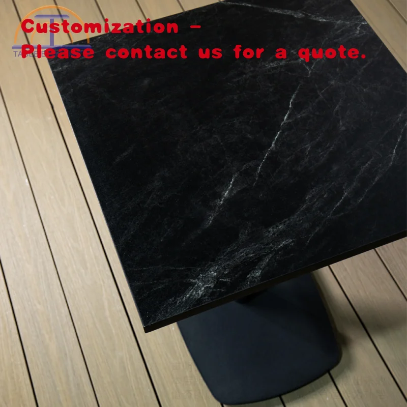 

custom.Customizable Modern MDF Dining Table with Wood Veneer Top French Bistros Restaurant Hotel and Hospital Use