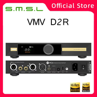 SMSL VMV D2R High-Res Digital audio Decoder DAC BD34301EKV ROHM Chip Bluetooth APTX-HD MQA-CD XU316 DSD512 I2S Original HIFI