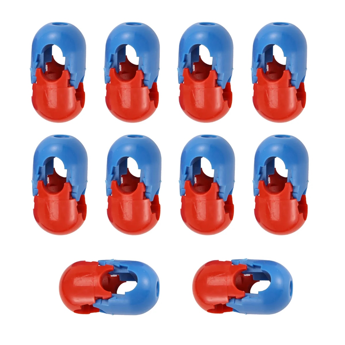 

20Pcs Climbing Rope Net 12mm Plastic Connector Net Buckle Climbing Accessories for Outdoor Swing Climbing Rope Parts