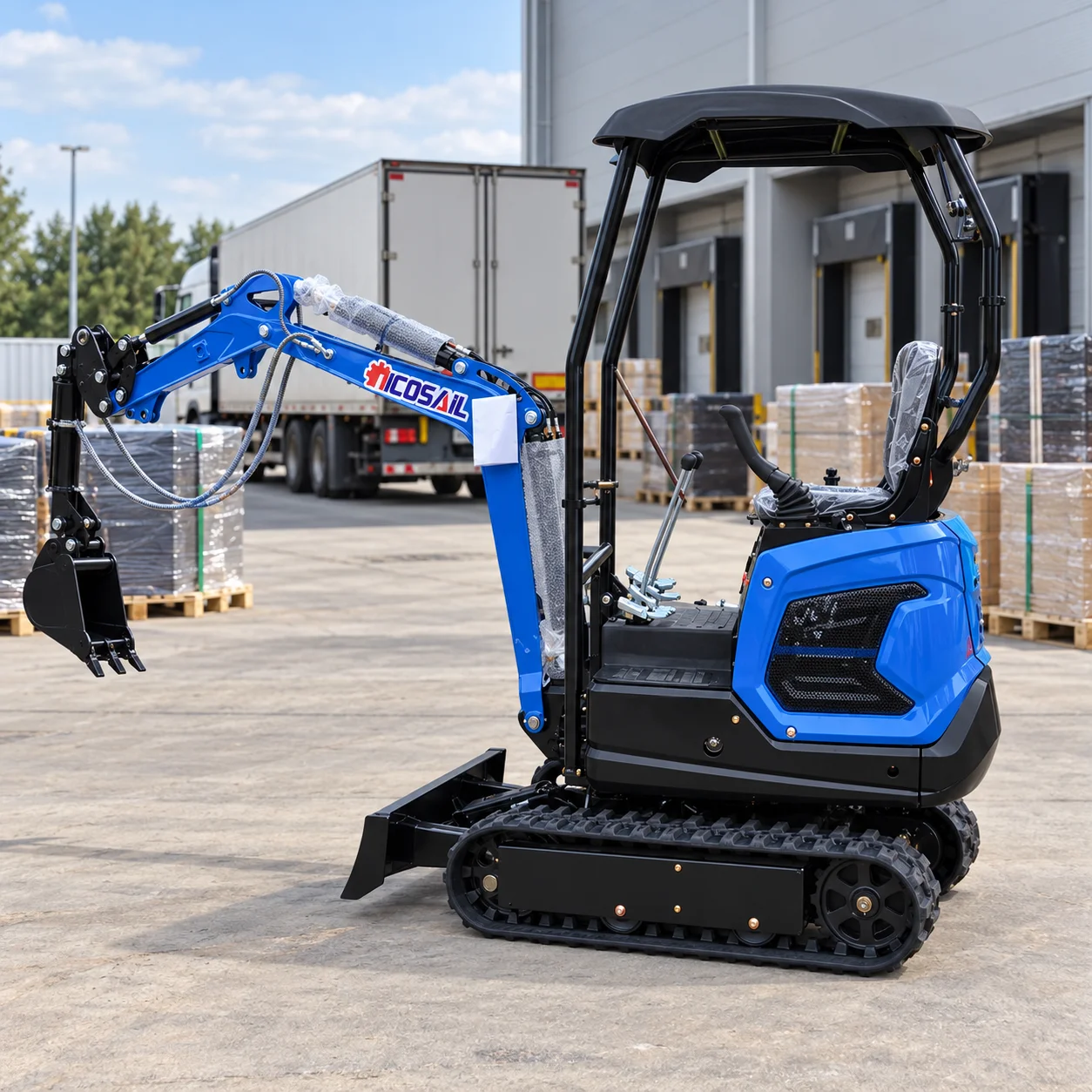 Mini Track Excavator Poland Stock 10.2HP 1.2 Ton Compact Digger for European Garden, Farm and Utility Jobs