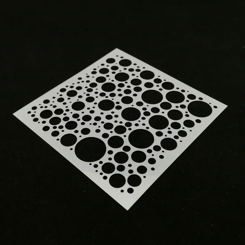 Pochoirs Ronds de 13cm pour Scrapbooking et Photo, Modèle Décoratif pour Peinture à 40%