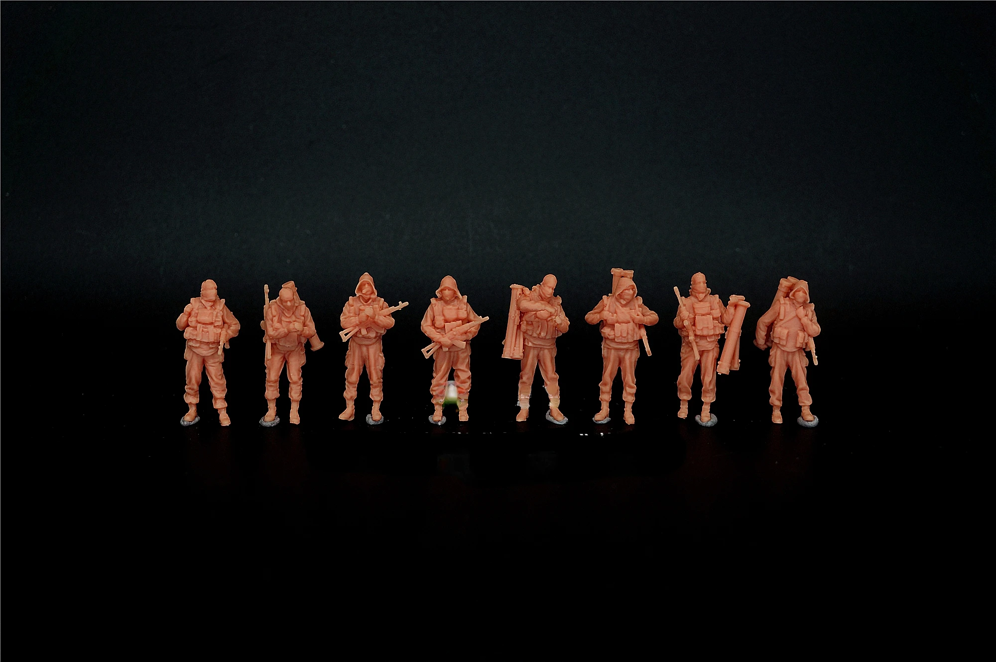 1/72 Russian GRU Special Forces 8-member Team Human Body