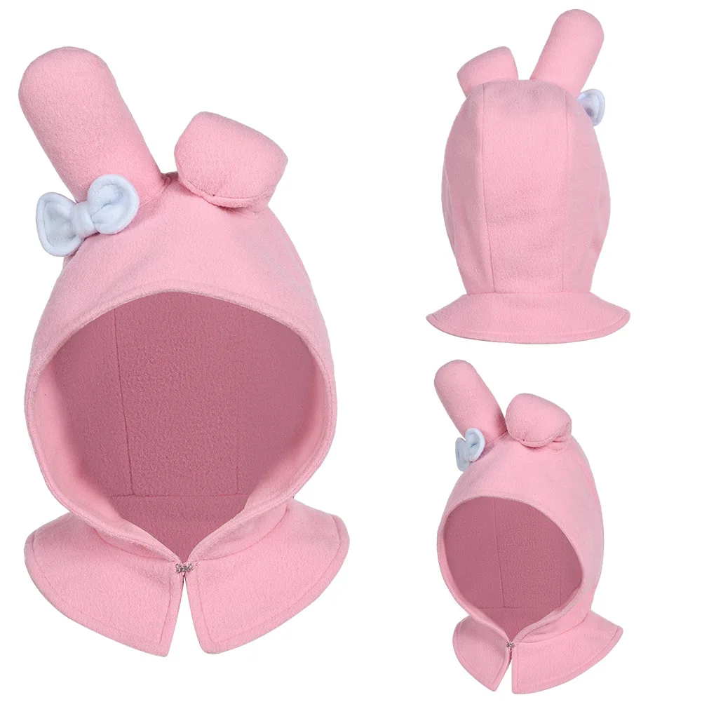 Anime Melody Cosplay Elf Black Pink Headgear Costume Outfit Accessories Adult Disguise Halloween Carnival Party Roleplay Props