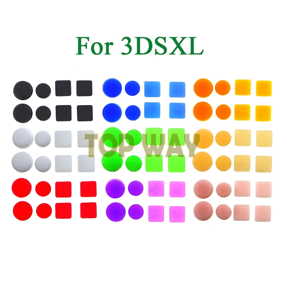 

100sets Replacement for 3DS XL Screw Feet Cover Rubber Set For Nintendo for 3DS LL Screw Hole Rubber Feet Cover