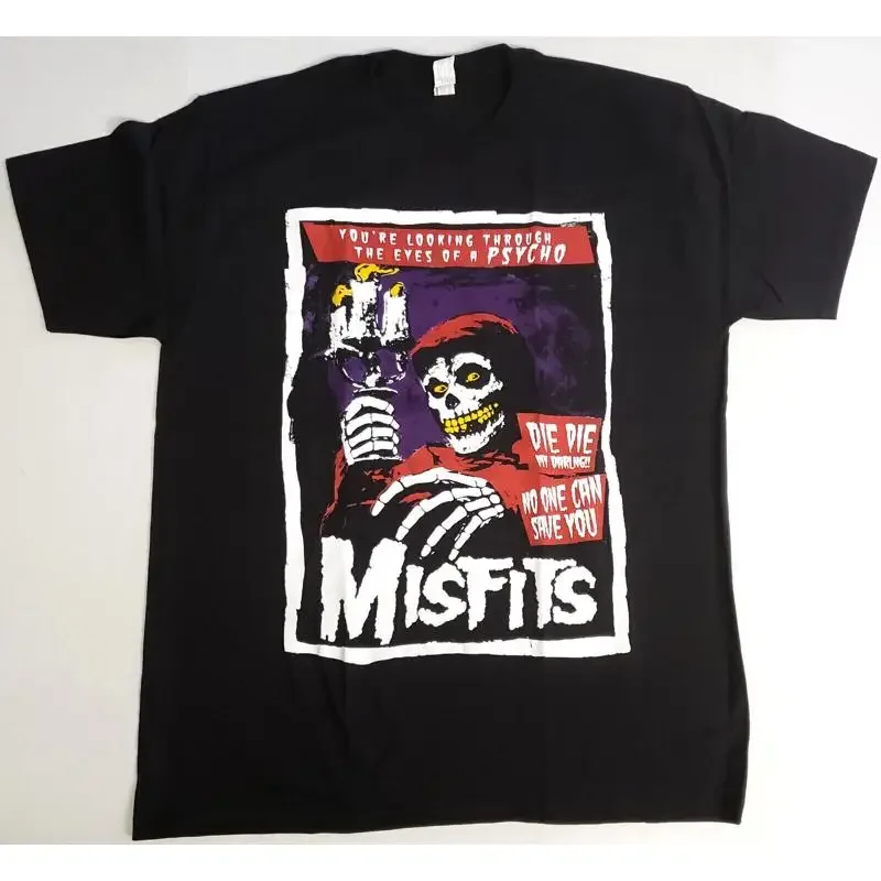 The MISFITS T shirt Psycho Fiend Skull Danzig Horror Punk Men's New