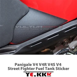 For Ducati Panigale V4 V4R V4S V4 Street Fighter Fuel Tank Sticker Decal Matt Black Glossy Black