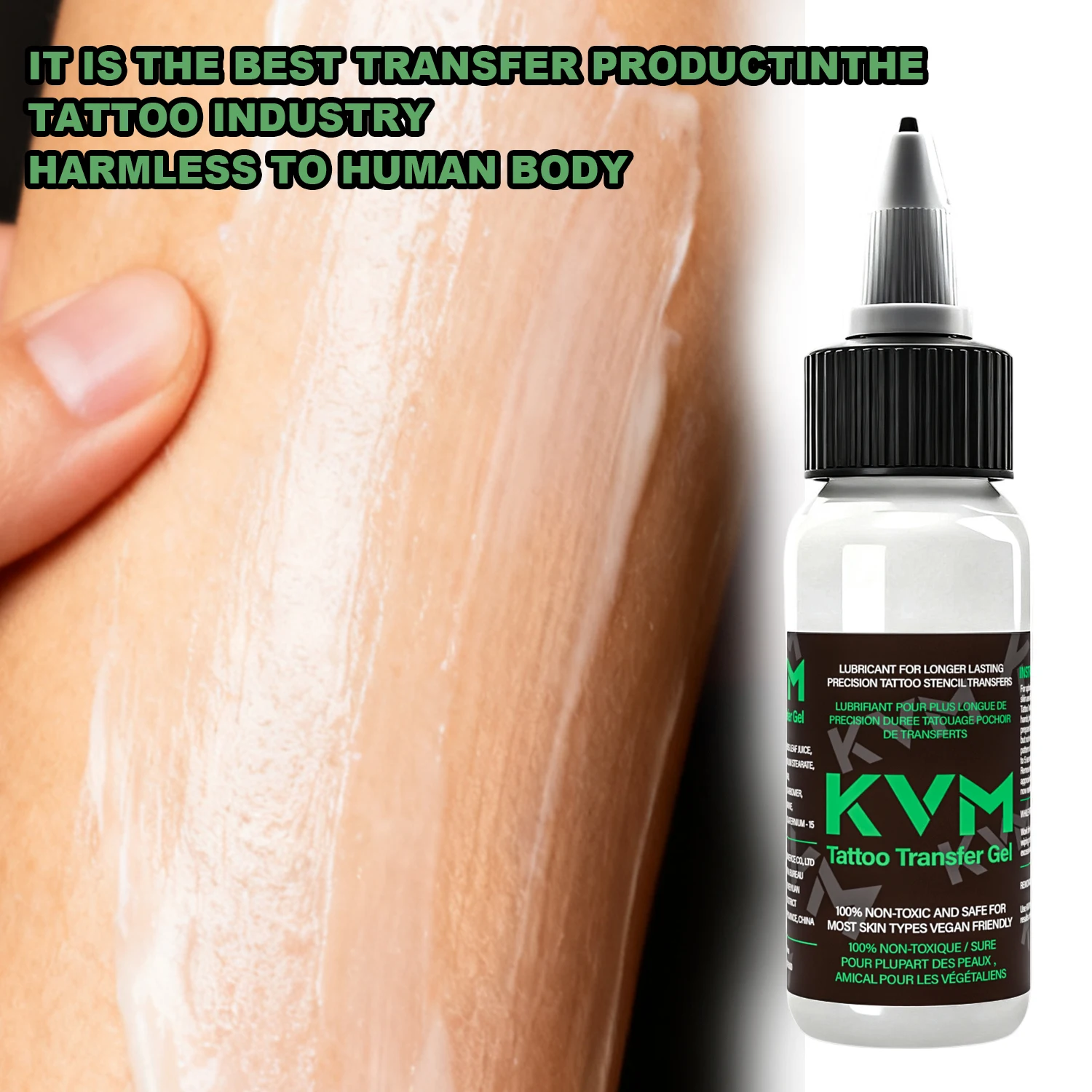 KVM 30 مللي 1/2/3 قطعة استنسل الوشم المهنية ماجيك جل ناسخة حرارية جل نقل الاشياء الحل كريم الوشم اكسسوارات