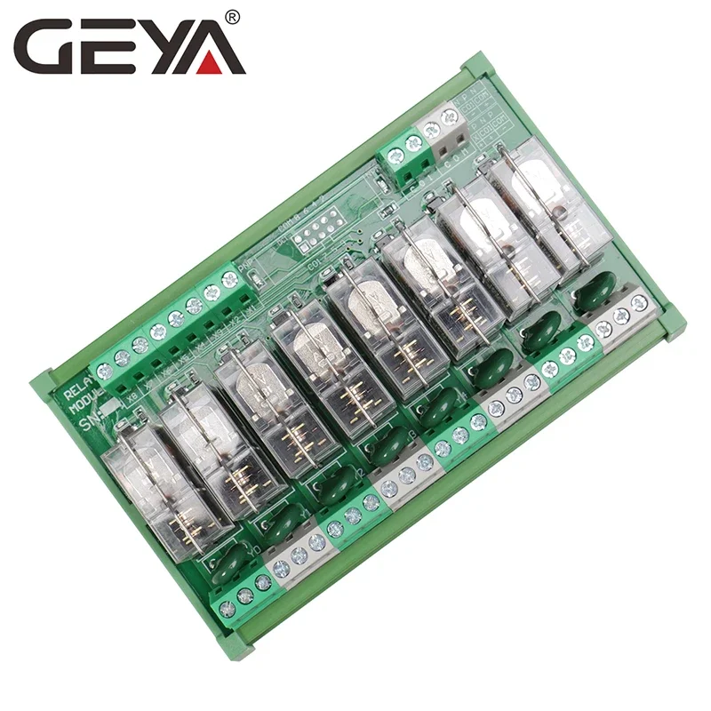 

GEYA NG2R 2/4/8/16 Channel Relay Board 12V 24V - Remote Control Module, 1NO1NC, AC DC Universal for Electrical Control