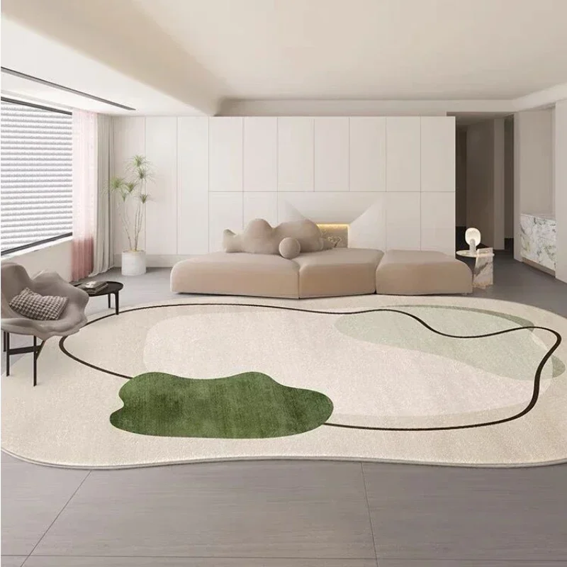 Living Room Carpet Irregular Shape Fluffy Plush Warm Modern Home Decor Bedroom Bedside Rugs Minimalist Coffee Table Mats Tapete