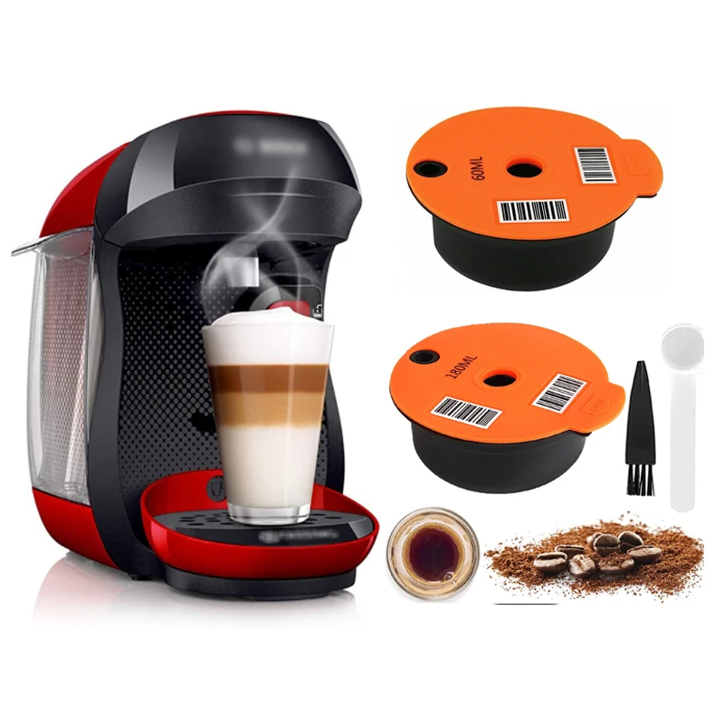 

Reusable Coffee Capsule Pods for BOSCH-s Machine Tassimo Refillable Filter Maker Pod