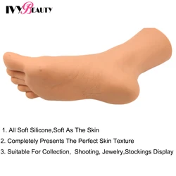 Female Foot Sock Mannequin Foot Mold to Display Shoes And Socks Feet Model Silicone Mannequin Foot Display For Socks