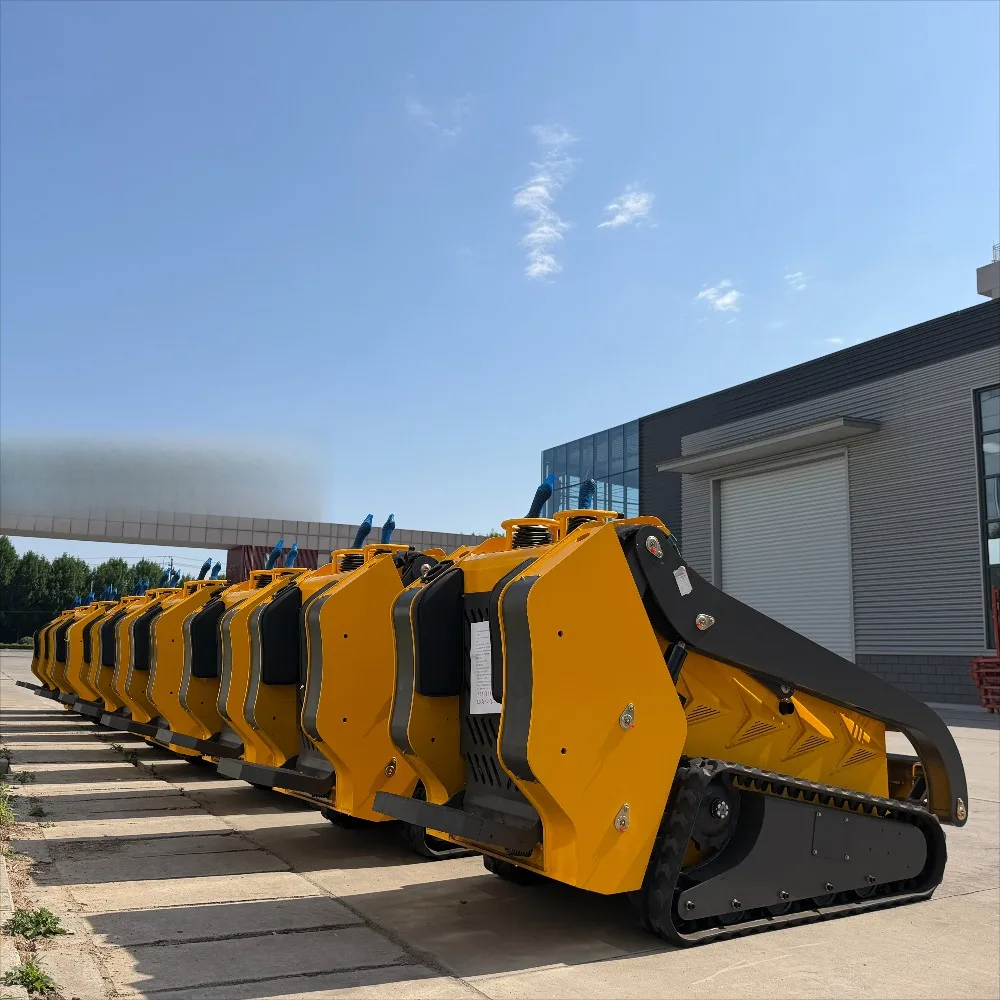 High Quality CE EPA Certified WY1300 Track Mini Skid Steer Loader with 4 in 1 Bucket for Landscape Garden