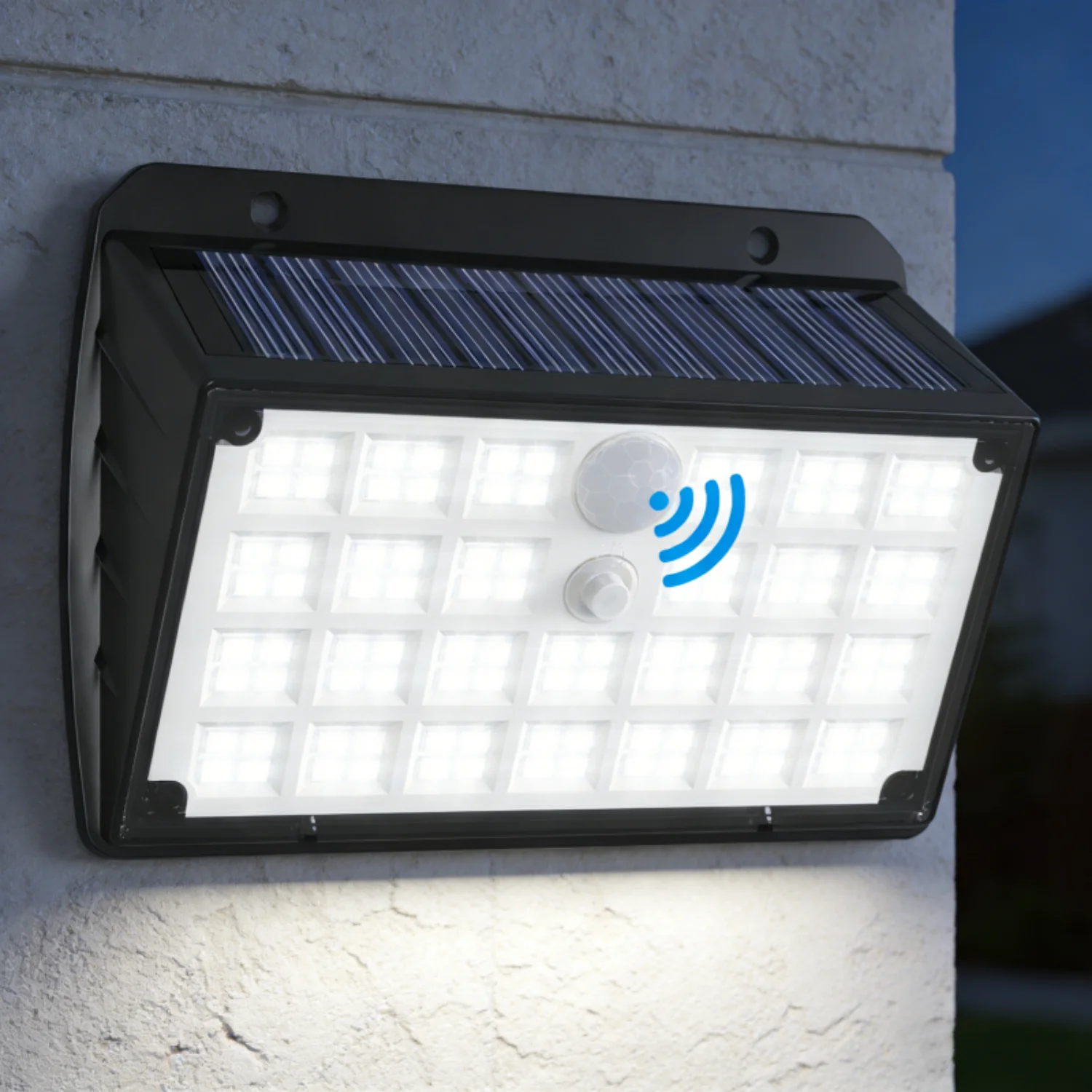 luz-de-seguranca-solar-super-brilhante-com-104-leds-sensor-de-movimento-pir-3-modos-de-iluminacao-lampada-externa-a-prova-d'Agua-ip65-para-quintal-e-entrada-de-veiculos