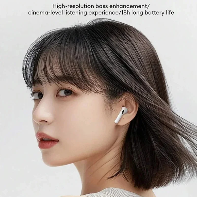 Bluetooth Wireless Headphones With Noise Cancellation, In-Ear Type, Equipped With A Charging Case, High-Fidelity Stereo Sound