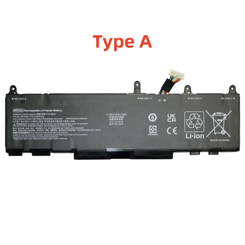 Xichen New Laptop Battery WP03XL for HP EliteBook 830 835 840 845 860 1040 G9 G10 M73468-005 L78555-005 HSTNN-LB8W HSTNN-OB2J