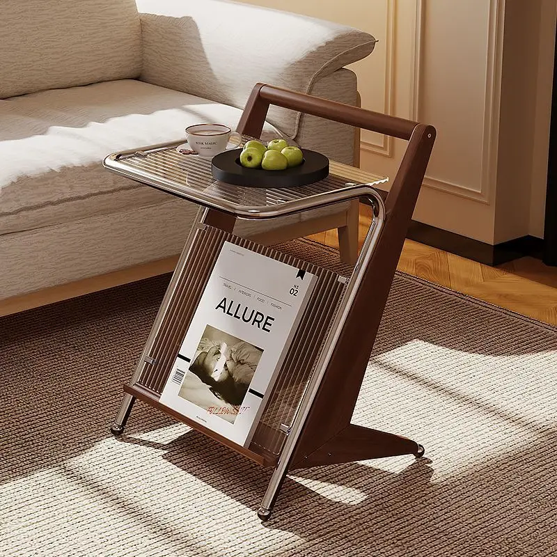 Solid Wood Side Table, Small Coffee Table, Bedside Sofa, Mini Creative Small Bedroom